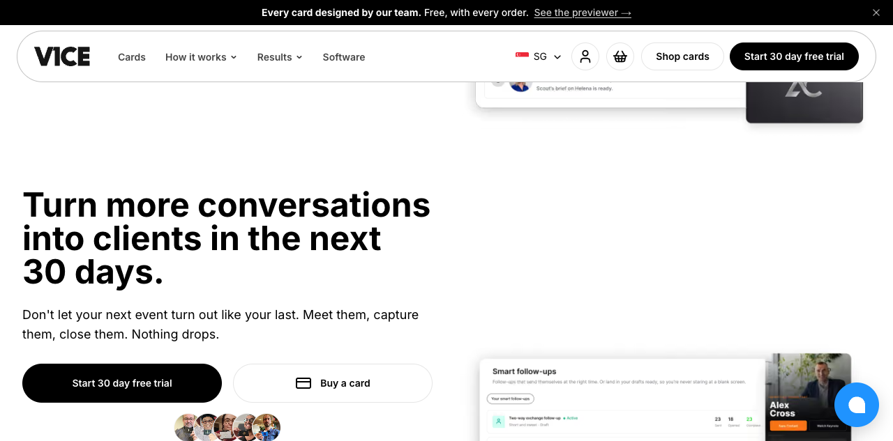 V1CE website, from the shared FYBB and Synx portfolio